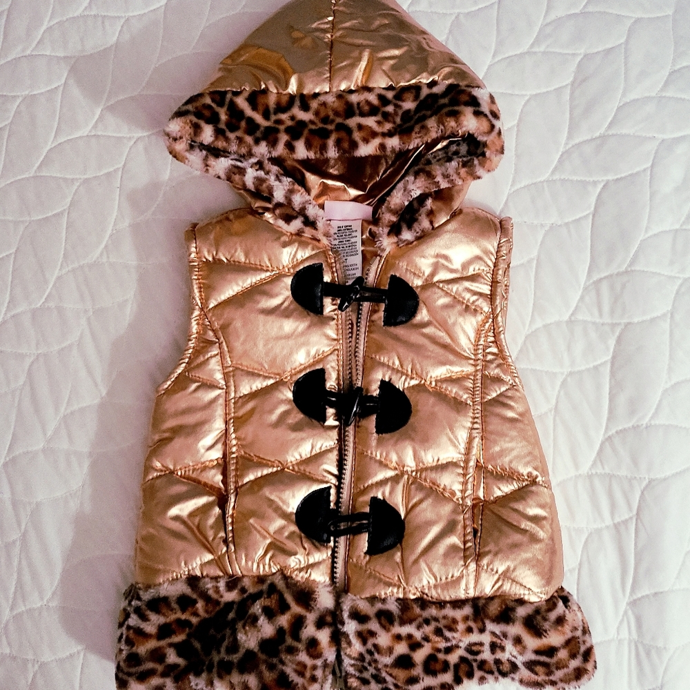 Toddler girl vest jacket